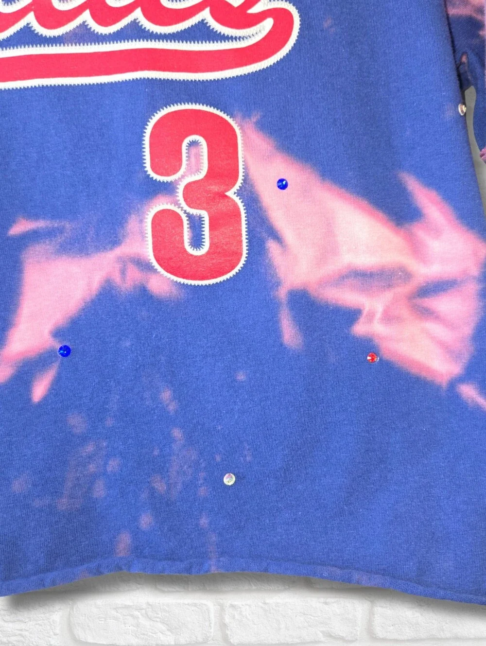 Los Angeles Angels Crop Top W/Rhinestones - Picture 6 of 7
